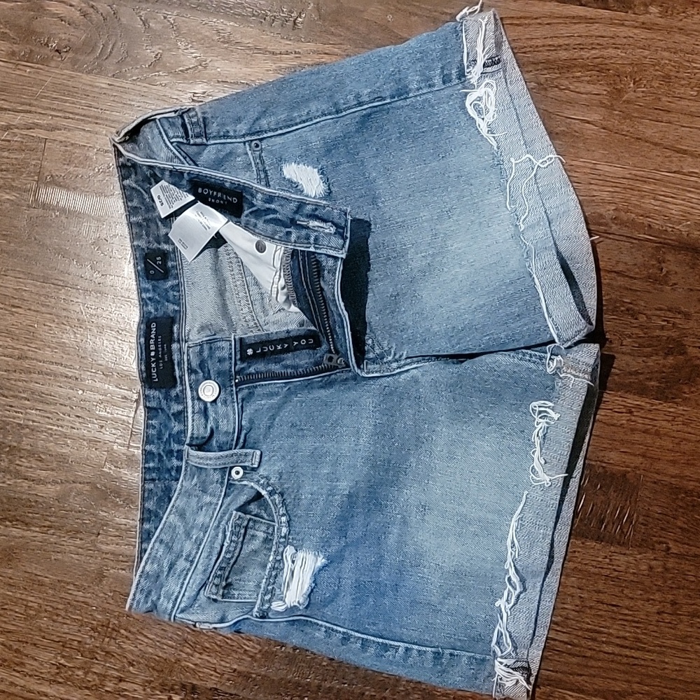Button Fly, Lucky Brand Cut-Off Size 0/25